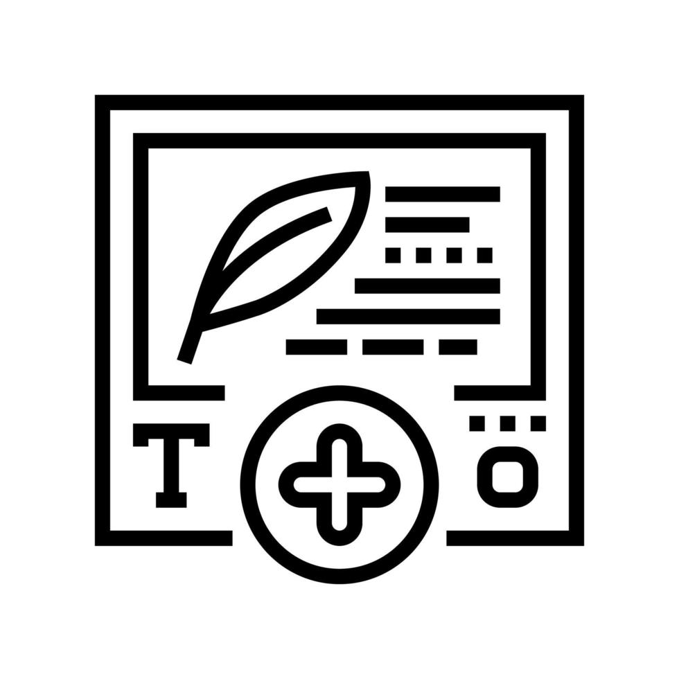 text content ugc line icon vector illustration