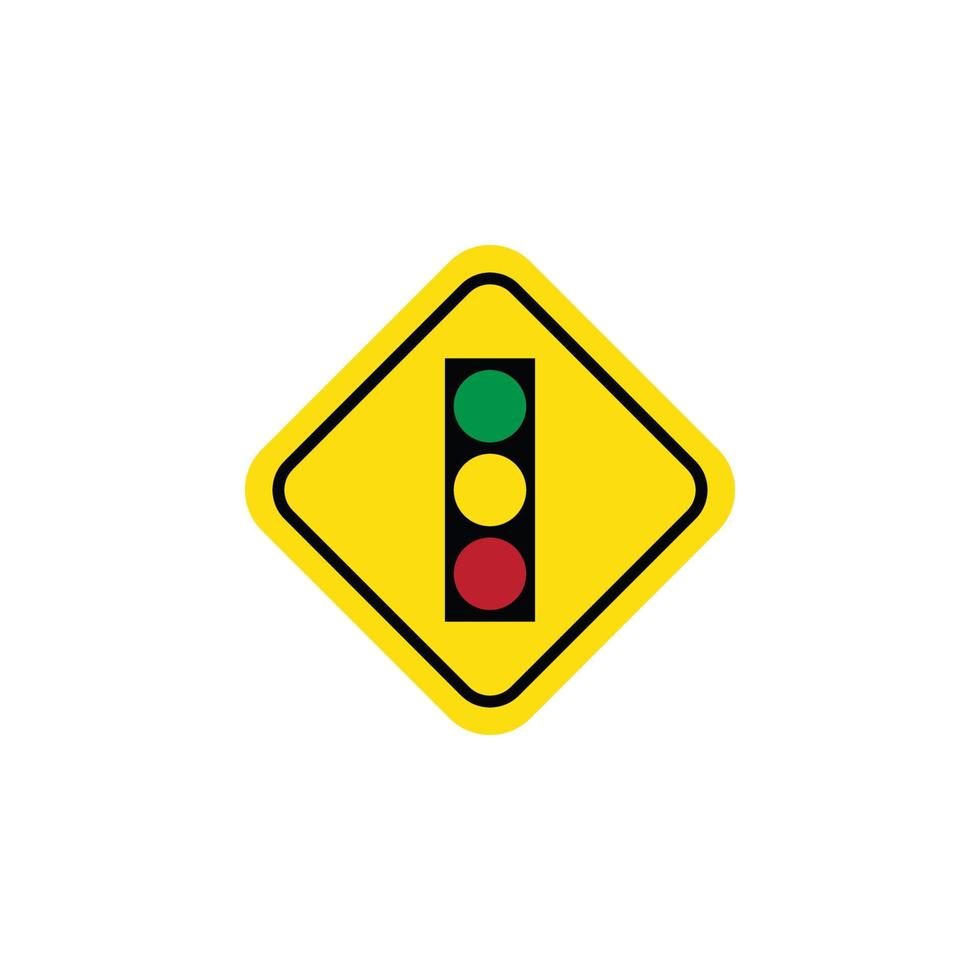 vector de icono de señales de tráfico. ilustración de vector de icono de señales de tráfico