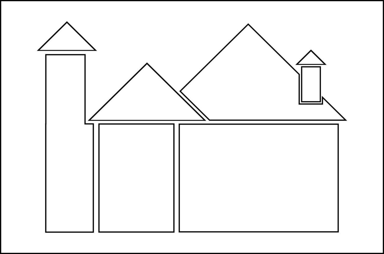 ilustración gráfica vectorial del icono de la casa simple, perfecto para el icono de venta de casa o edificio vector