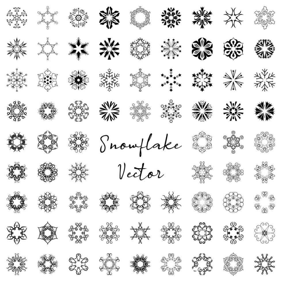 Snowflake vector symbol