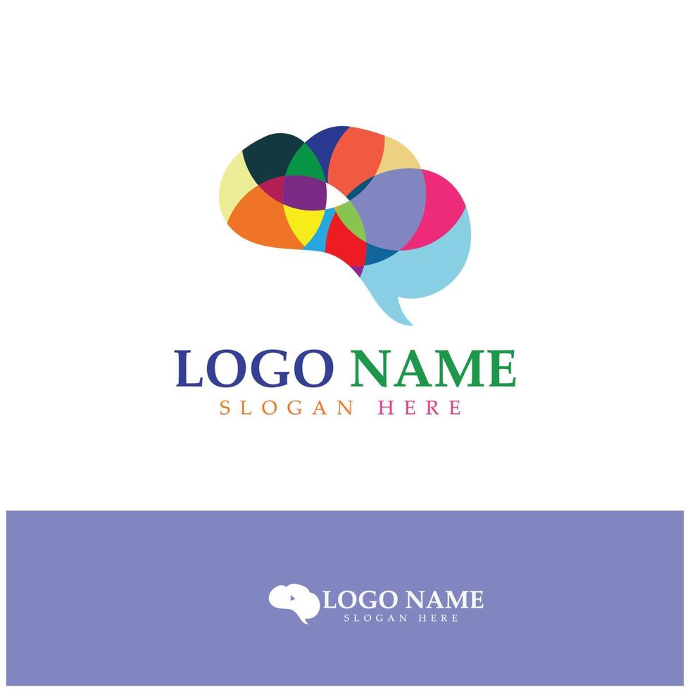 Brain logo designs concept vector, Health Brain Pulse logo, Brain care  logo template vector