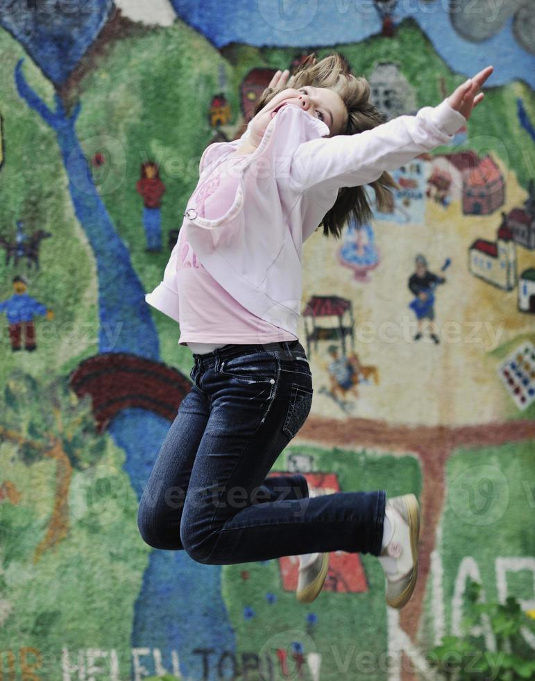 happy girl outdoor photo