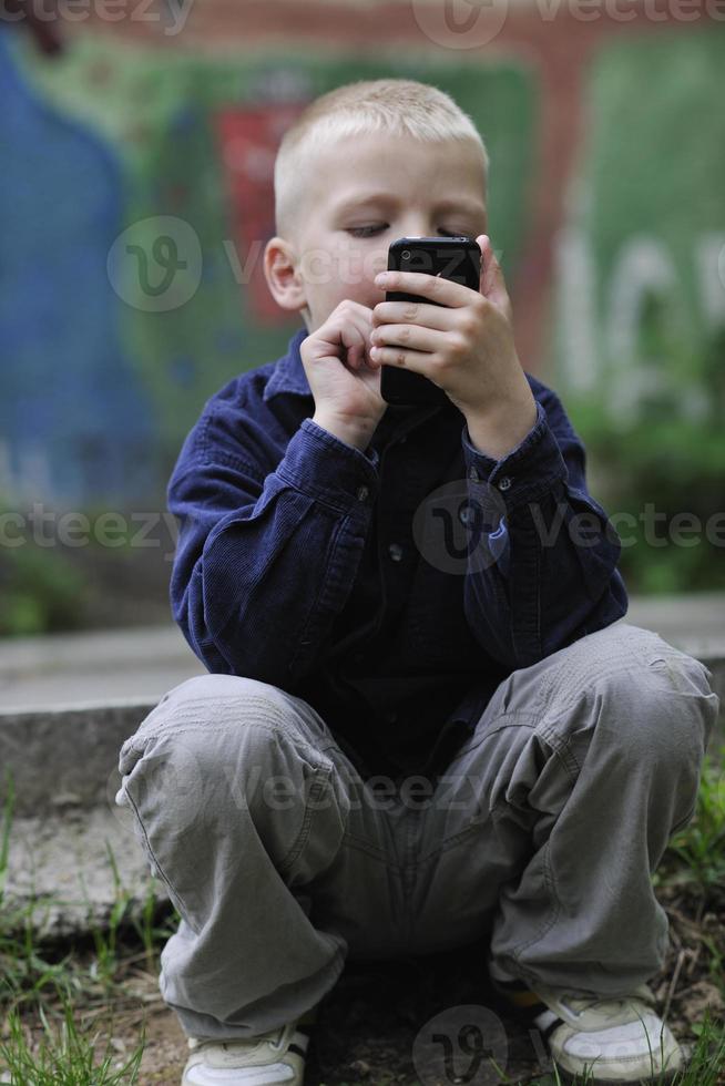 playing video games outdoor photo