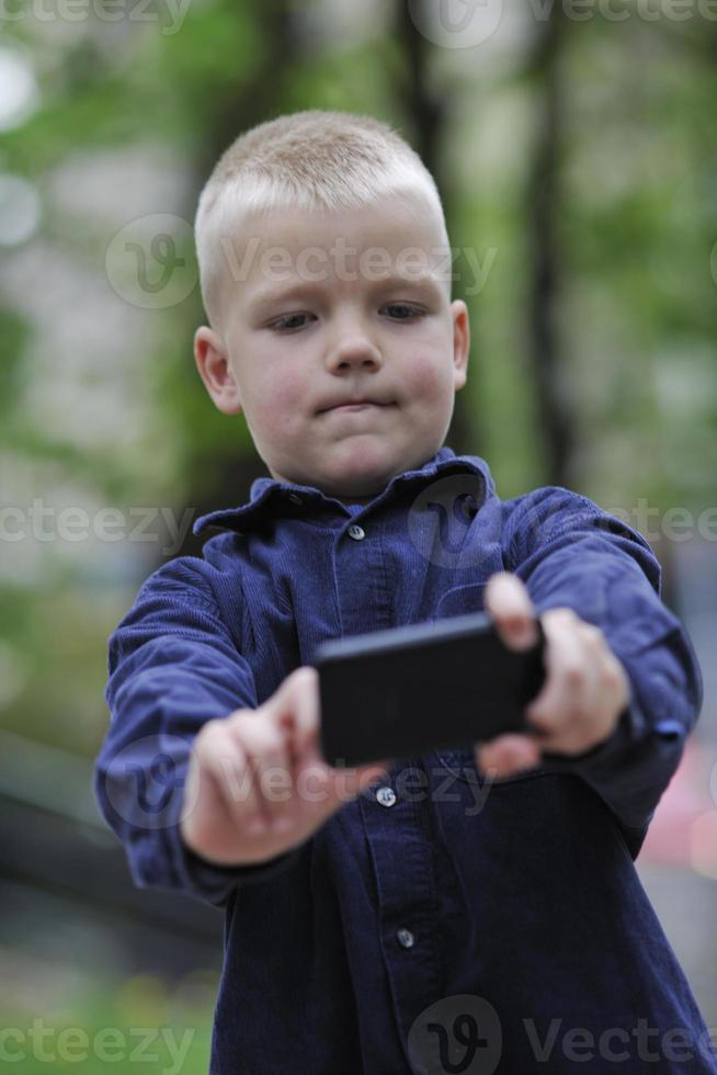 playing video games outdoor photo