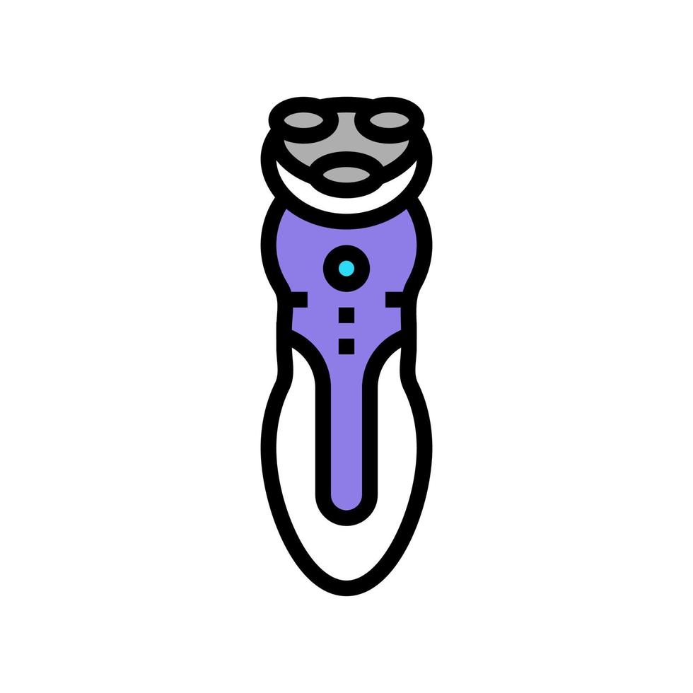electric shaver device color icon vector illustration