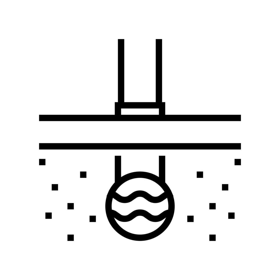 pipeline of drainage line icon vector illustration