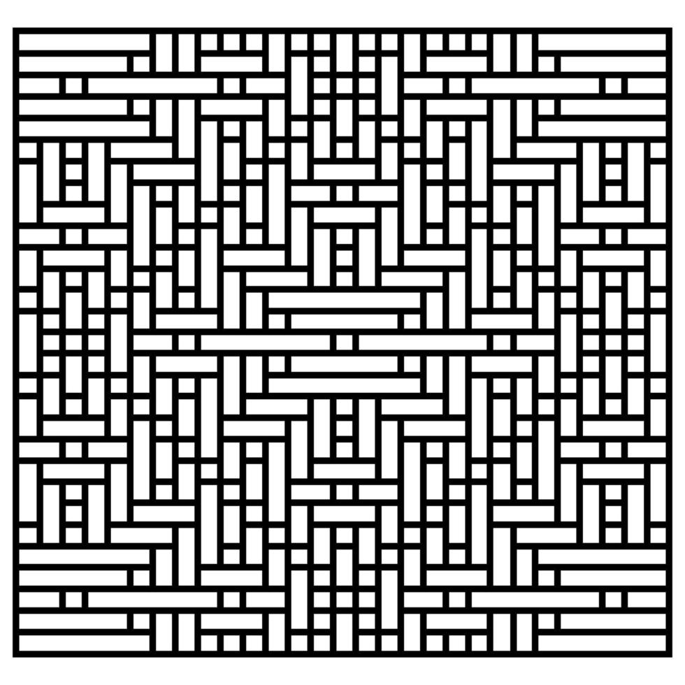 black and white abstract geometric decorative pattern vector