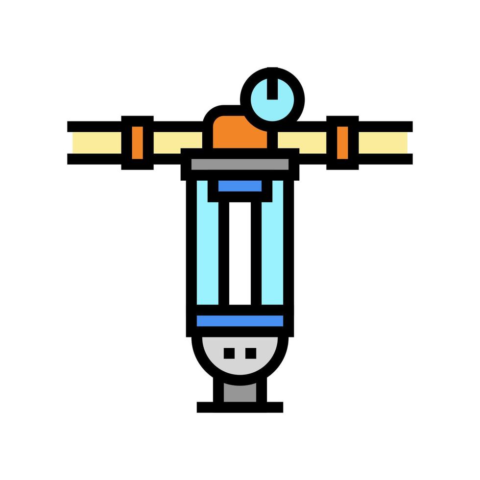 water filter tool color icon vector illustration