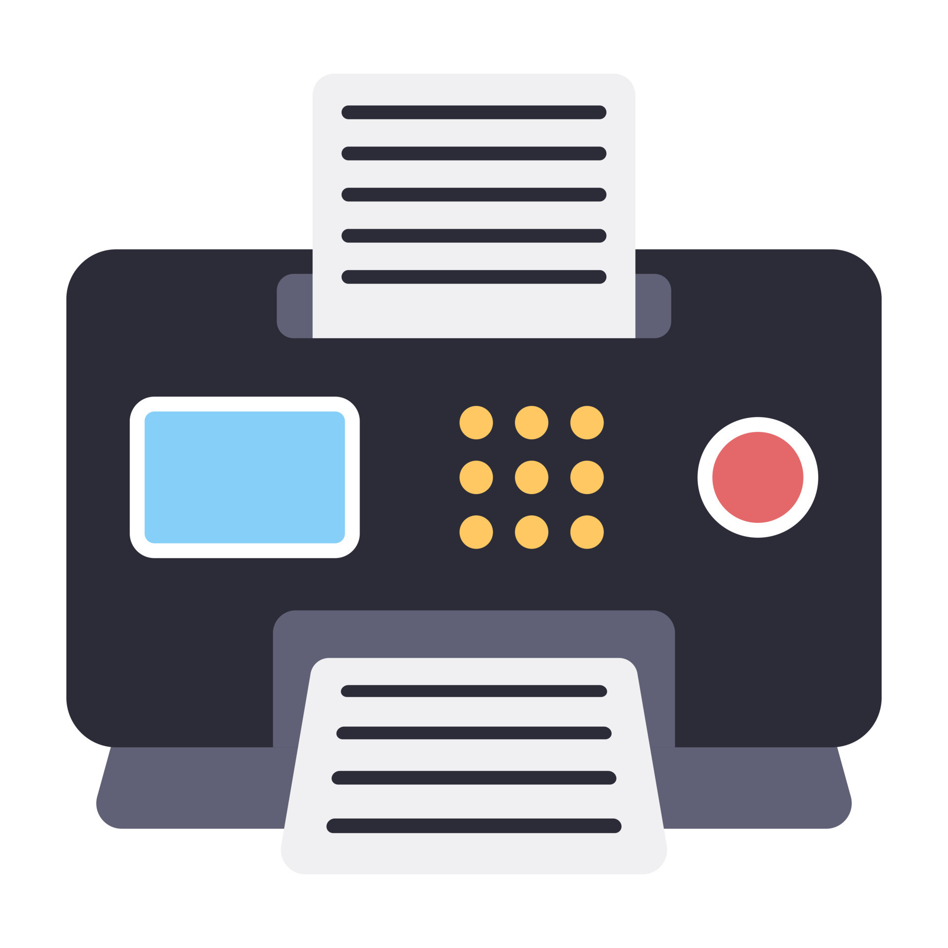 A trendy vector design of printer 10398056 Vector Art at Vecteezy