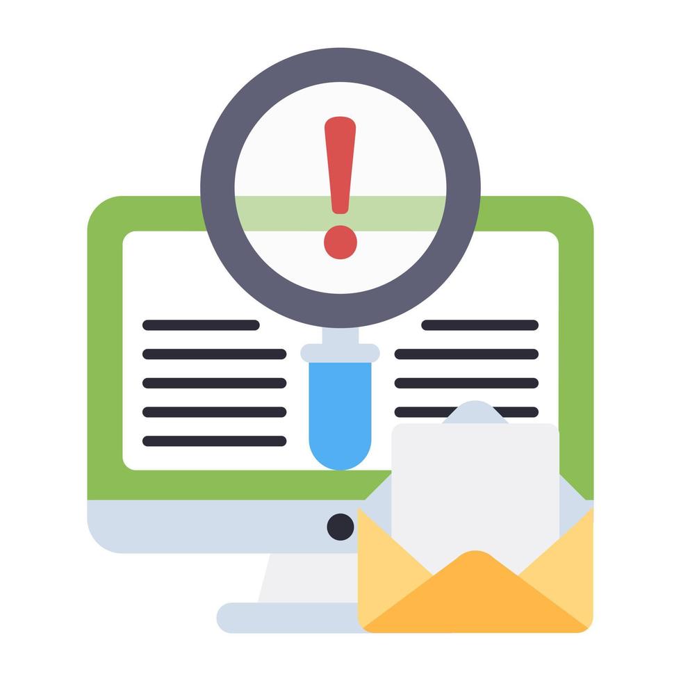 Premium download icon of search system error vector