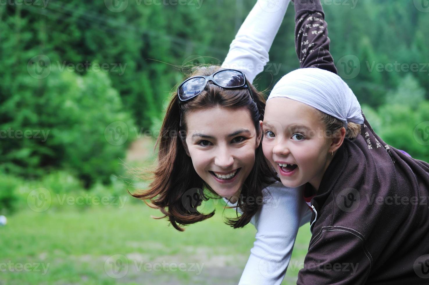 happy family outdoor photo
