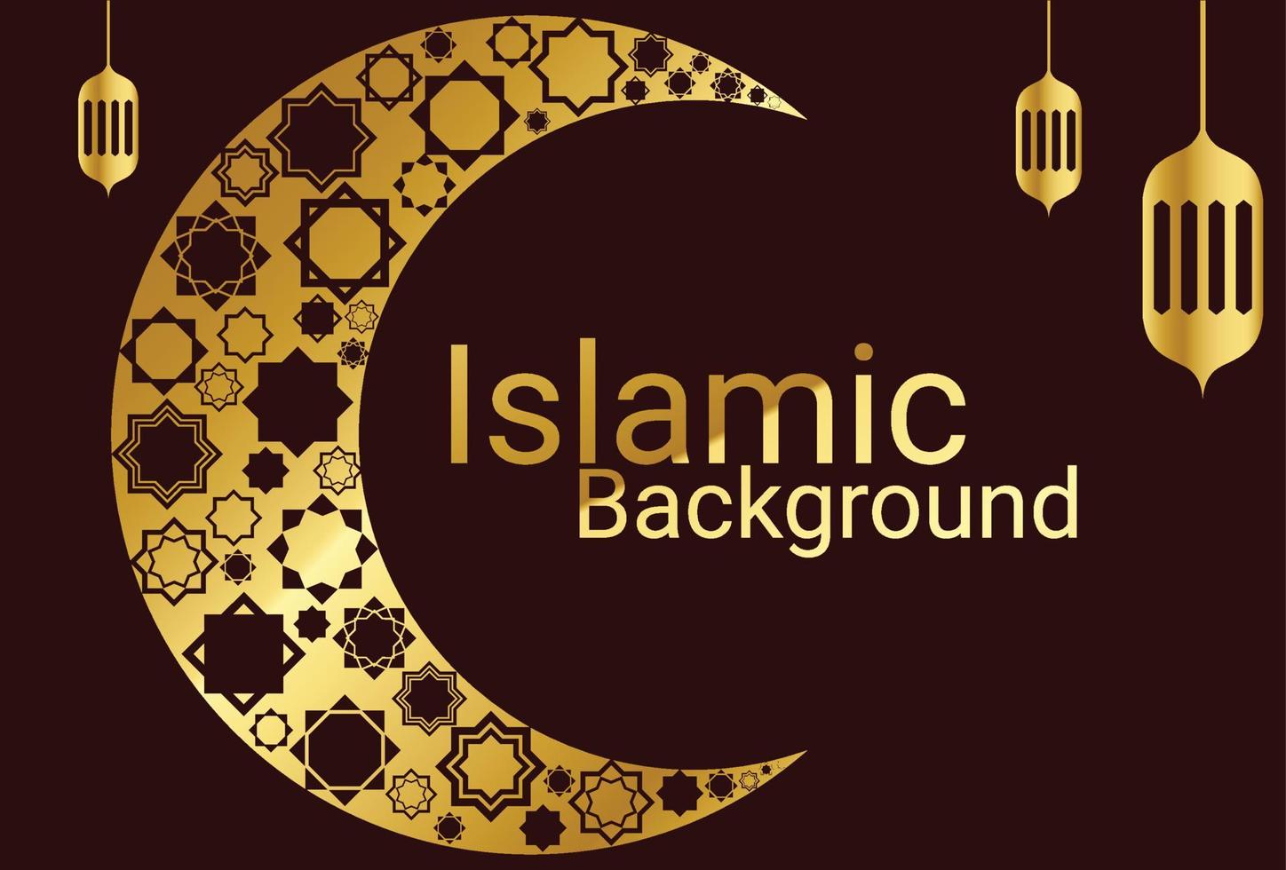 luxury decorative islamic background pattern for ramadan kareem and eid mubarak vector