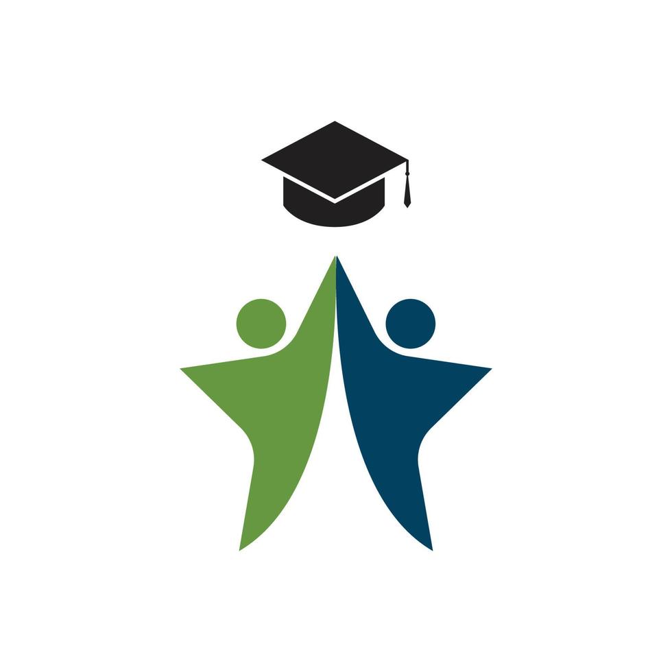 star student academy logo concept vector