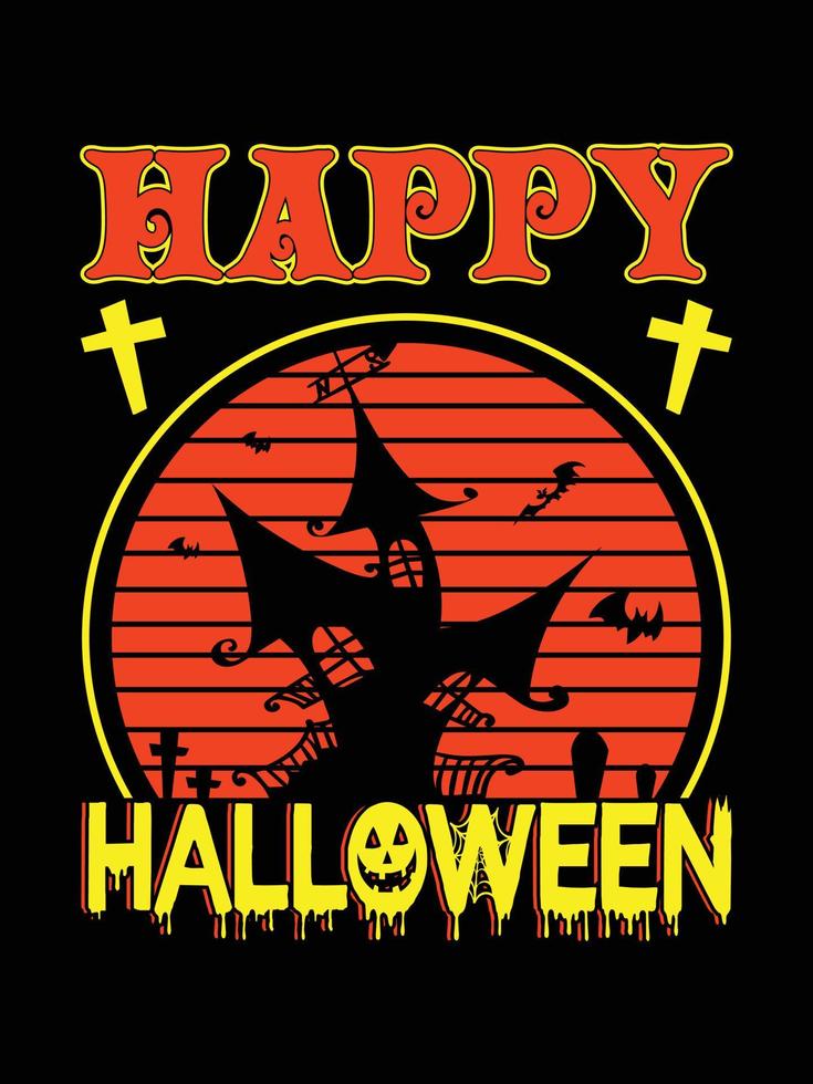 Halloween horror vintage t-shirt design, scary print template vector graphics, high-quality typography illustration shirt design