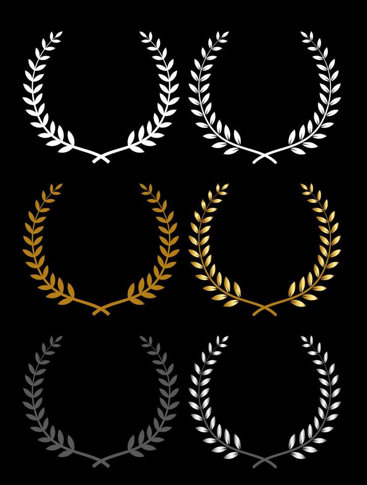 rice logo symbol vector bundle set