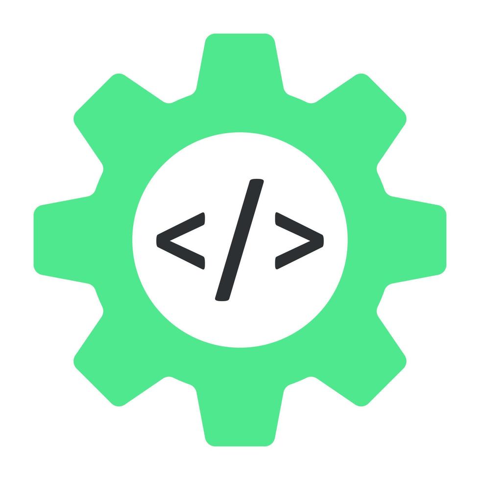 A perfect design icon of programming vector