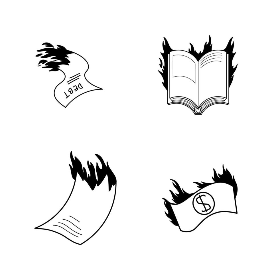 Paper on Fire, Object on Fire vector