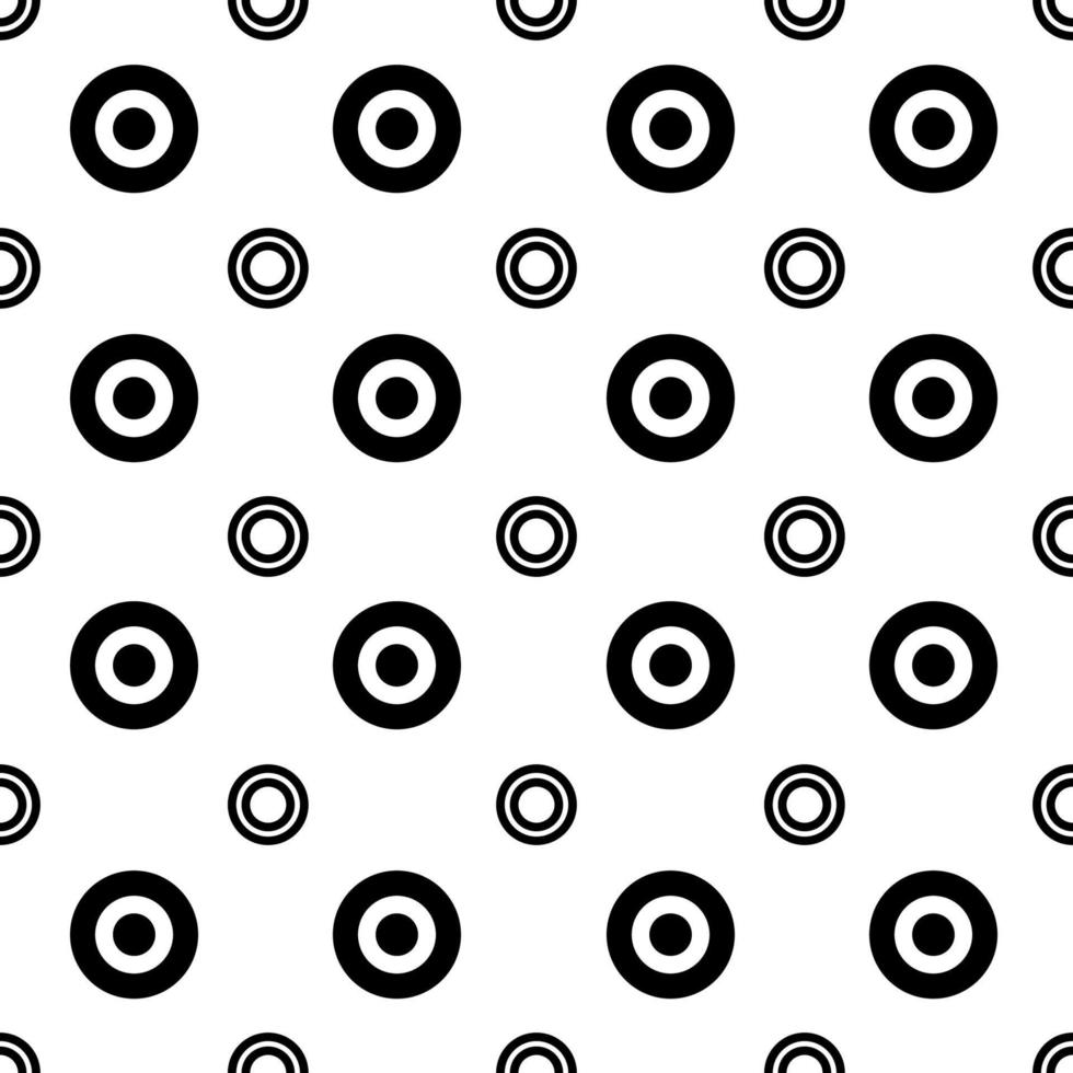 patrón de vector de punto de círculo blanco y negro