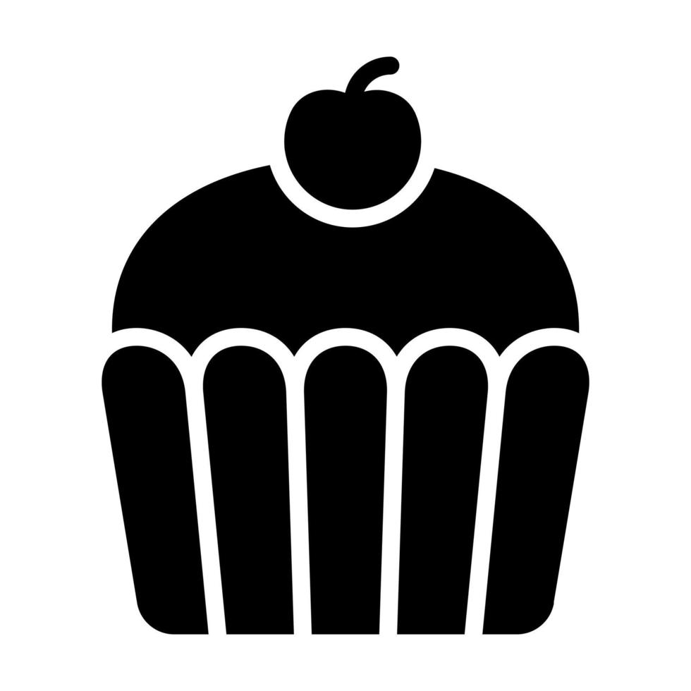 cupcake, icono de postre, diseño vectorial icono del día de la independencia de EE.UU. vector