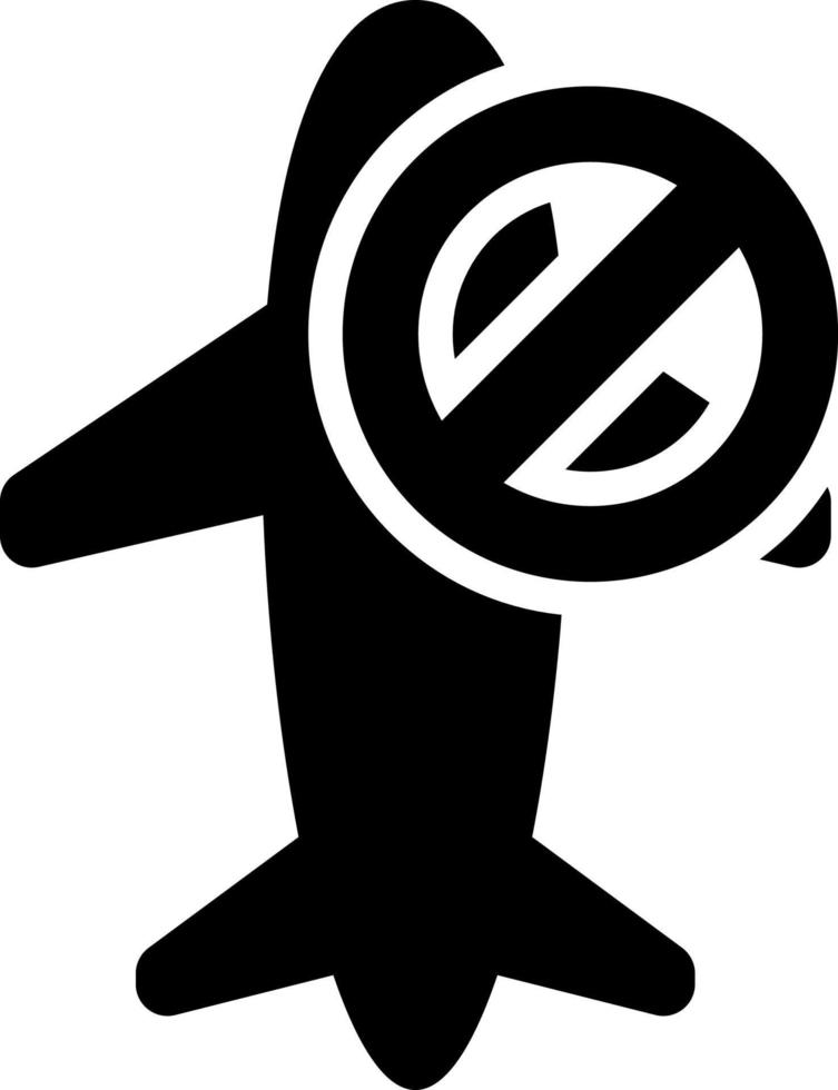 forbidden flight icon, healthcare and medical icon. vector