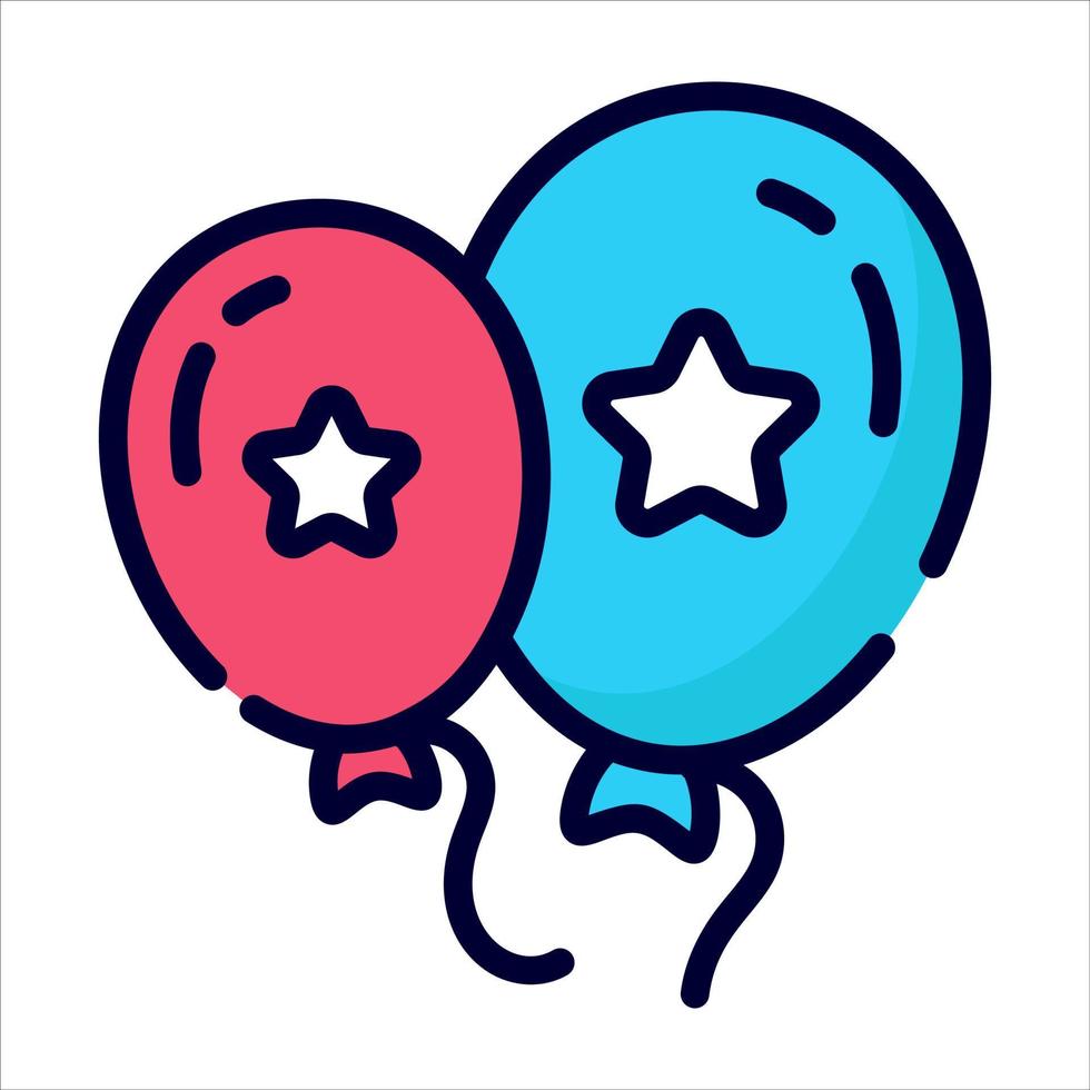 balloons icon, vector design usa independence day icon.