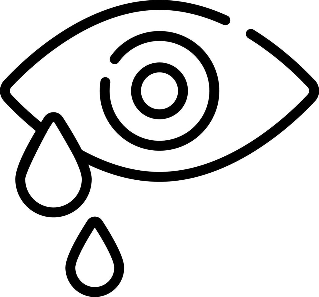 eye tears, drops icon, healthcare and medical icon. vector