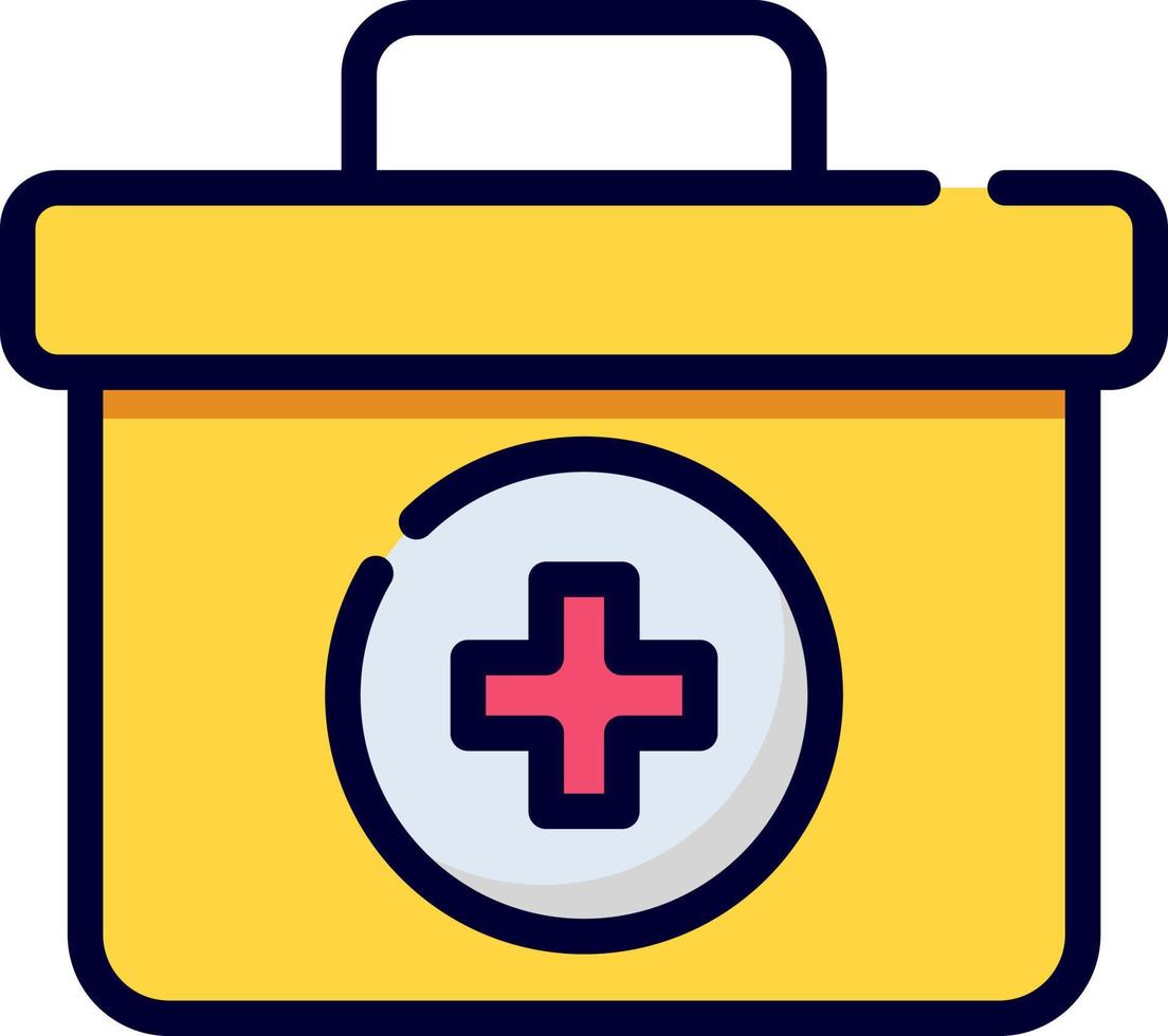 first aid kit icon, healthcare and medical icon. vector