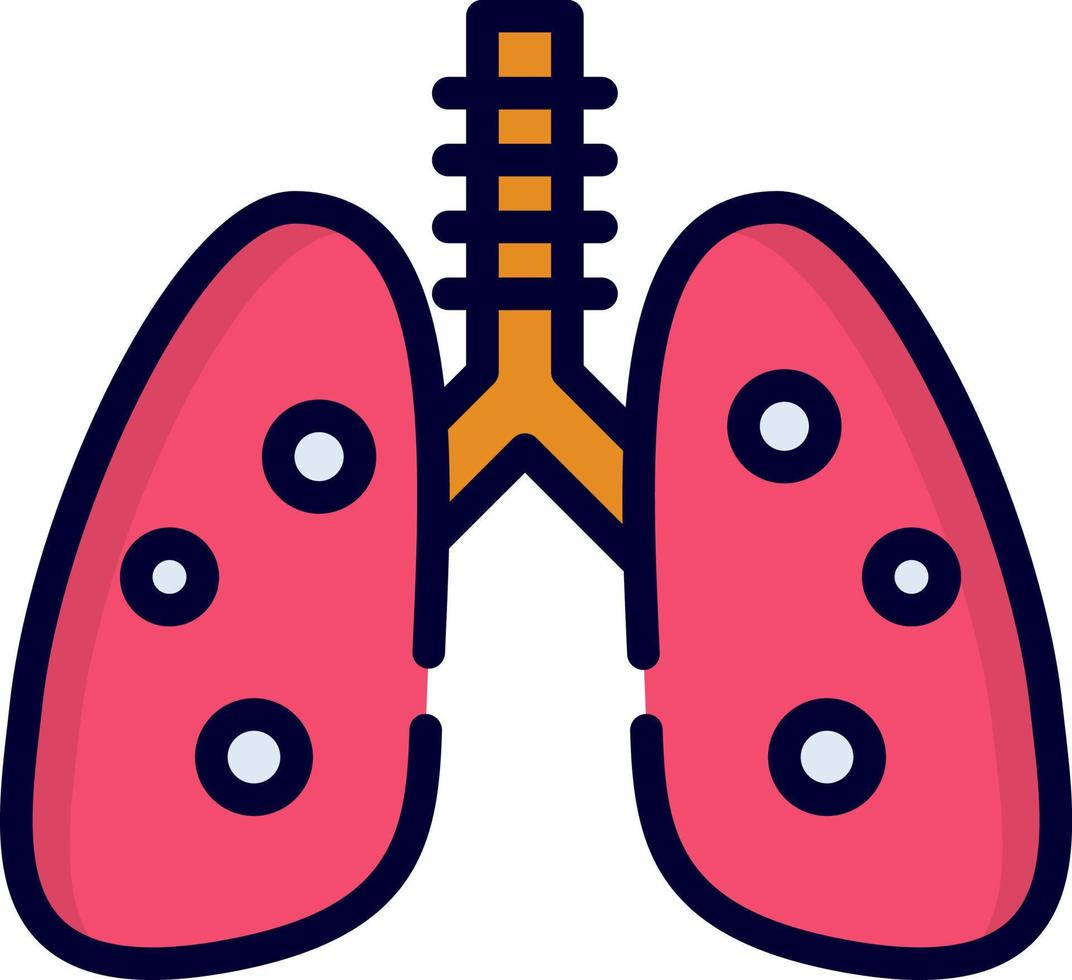 lungs, human body parts icon, healthcare and medical icon. vector