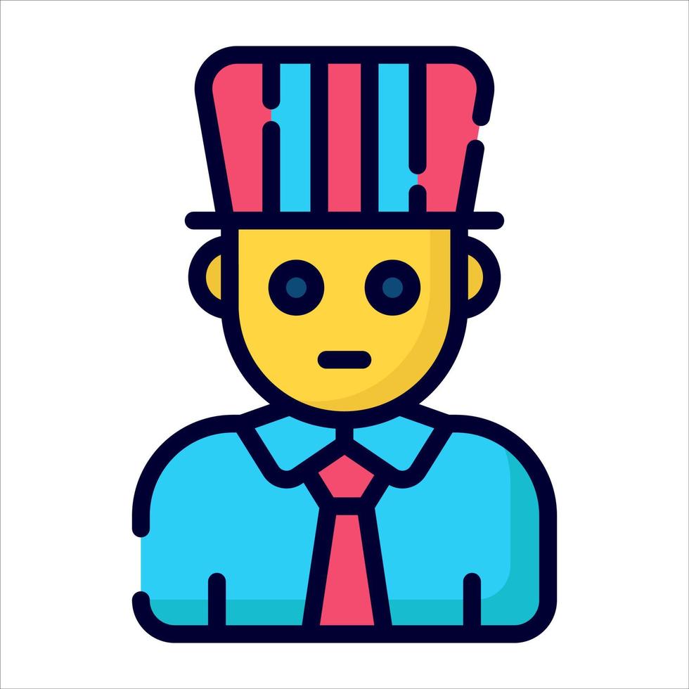 president, men icon, vector design usa independence day icon.