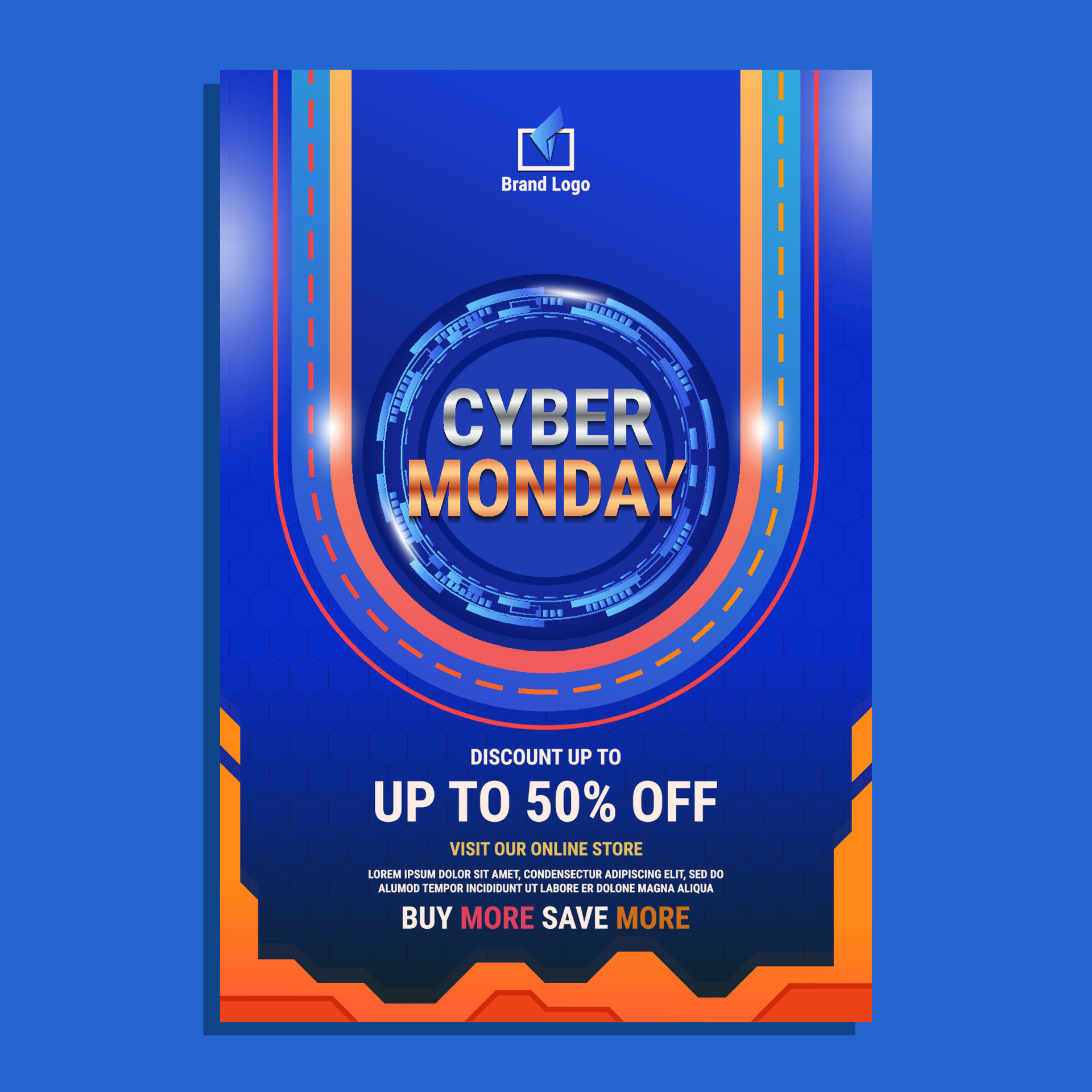 Template of Cyber Monday Poster 10400104 Vector Art at Vecteezy