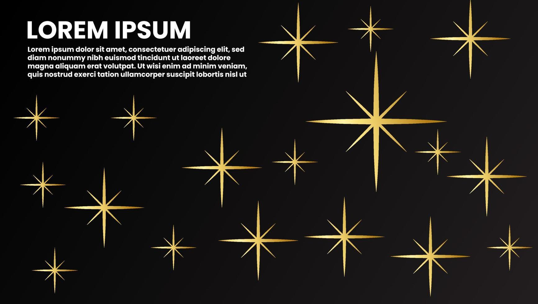 luxury black and gold simple background vector illustration with text