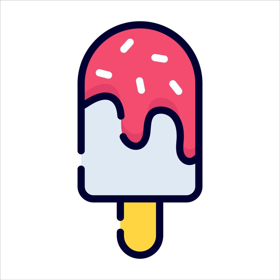 icono de palo de helado, diseño vectorial icono del día de la independencia de EE.UU. vector