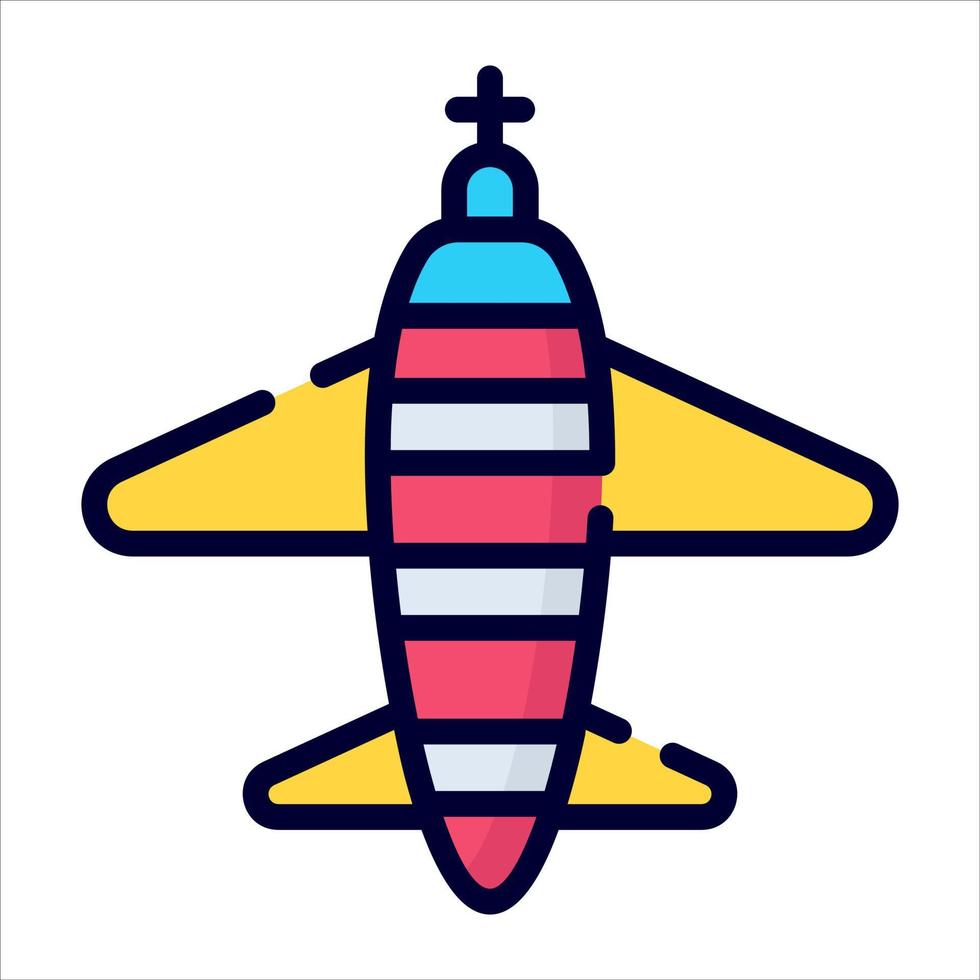 airplane icon, vector design usa independence day icon.