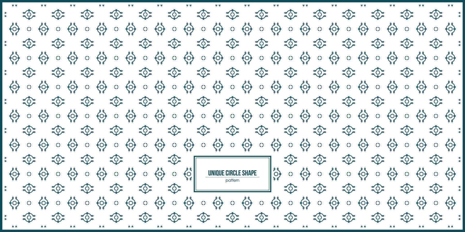 unique ancient circle shape pattern vector