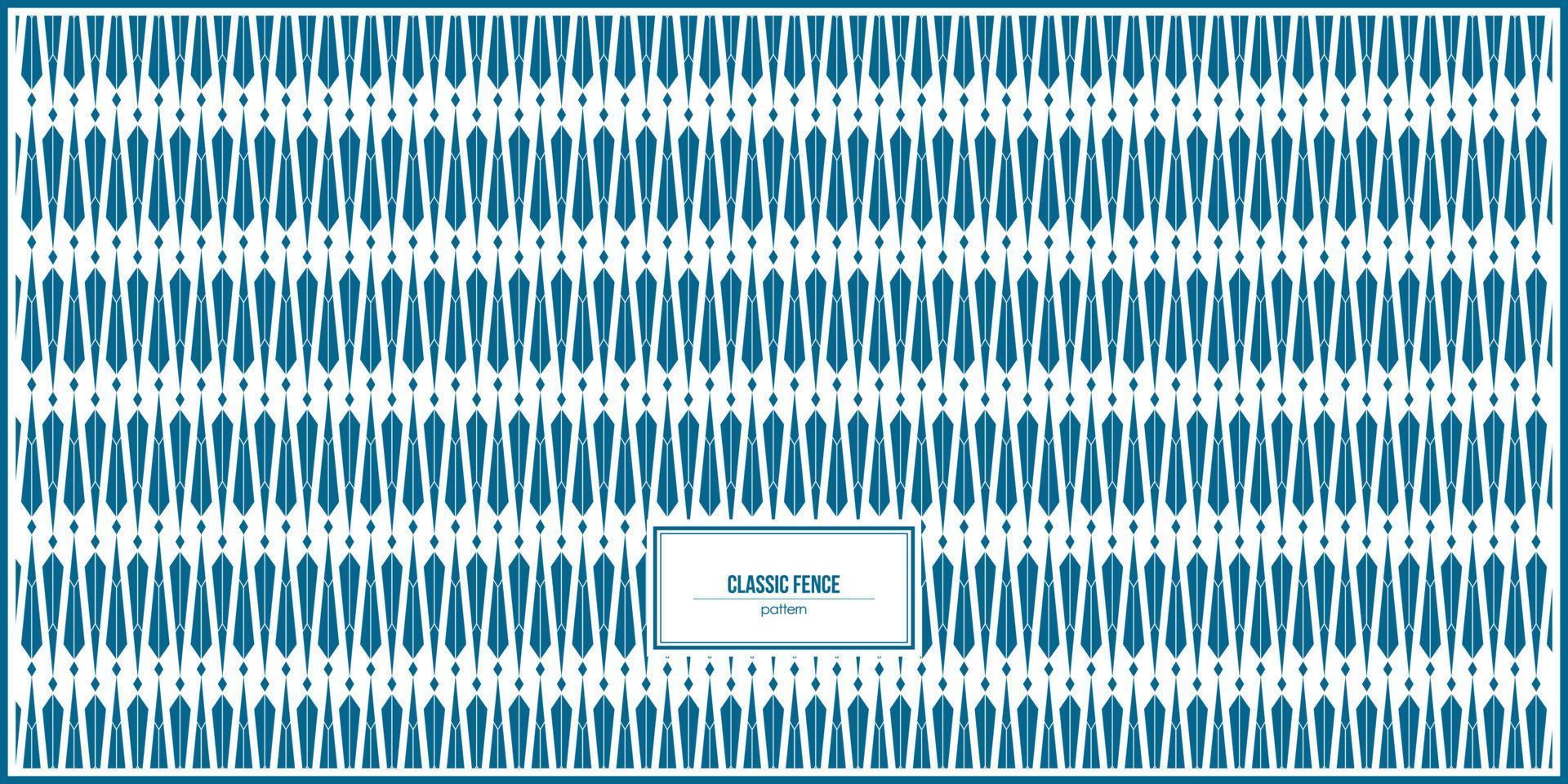 creative classic fence pattern design vector