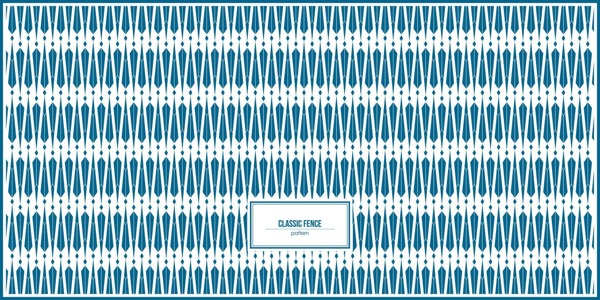 creative classic fence pattern design vector