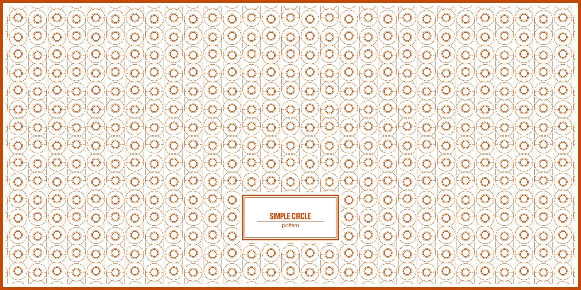 unique pattern of orange simple circle vector