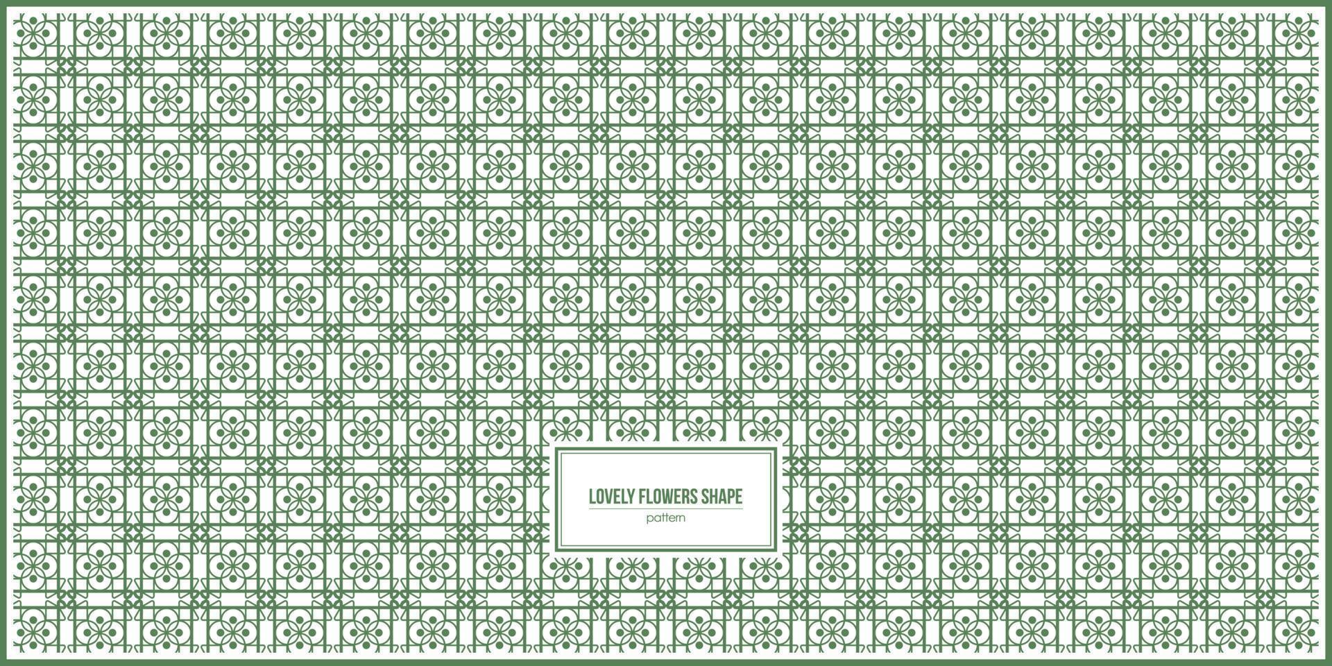 lovely flowers shape pattern design vector