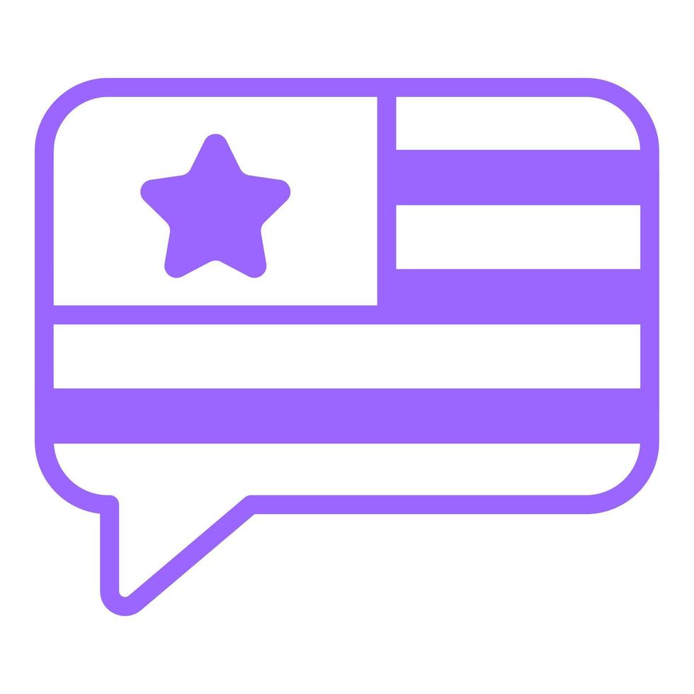 message, chat icon, vector design usa independence day icon.