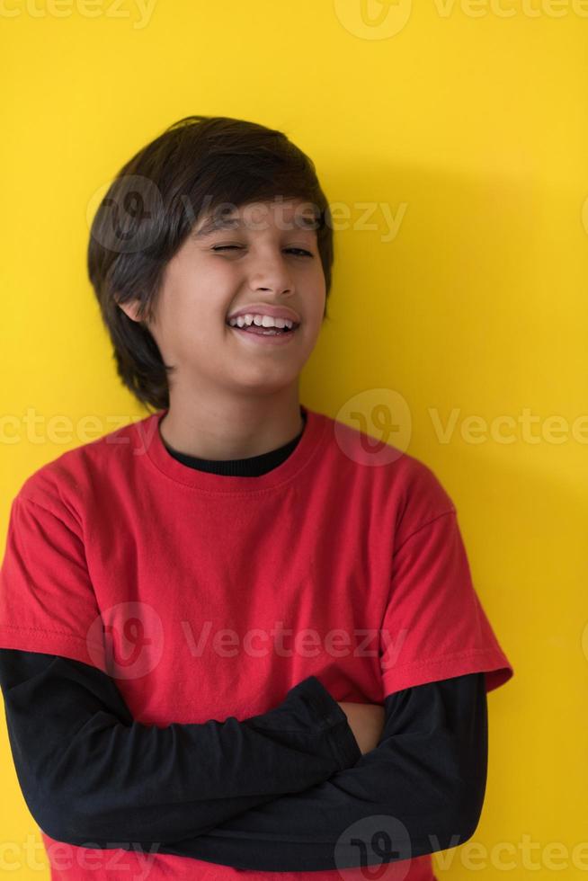 retrato de un niño feliz foto
