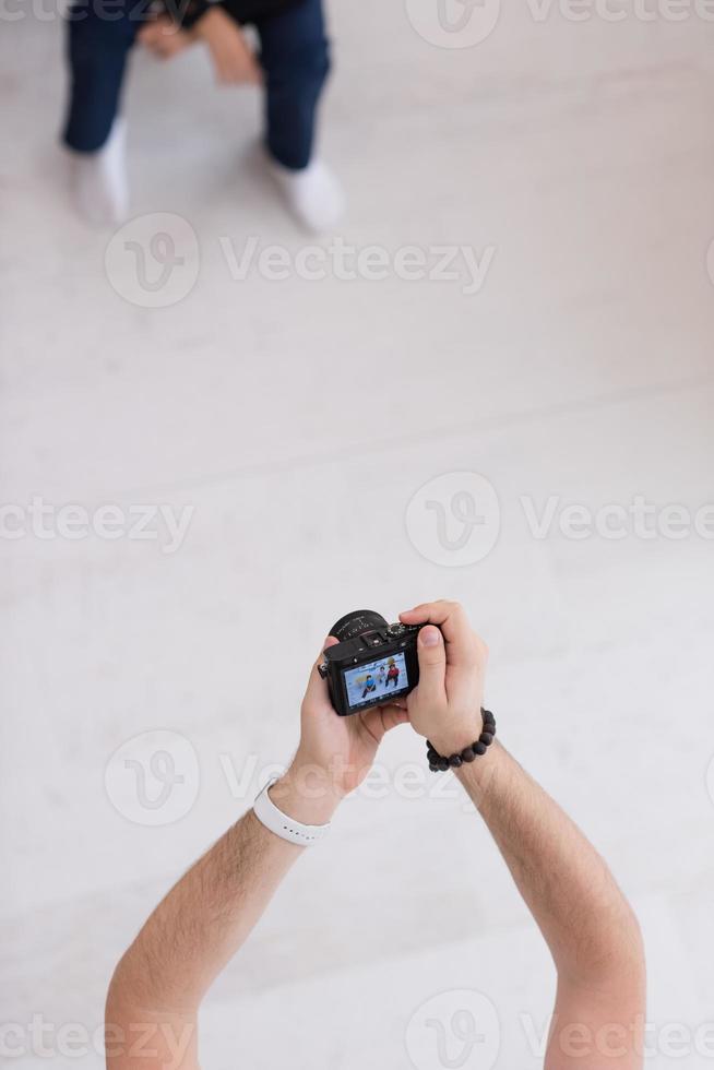 Photoshooting with kid model photo