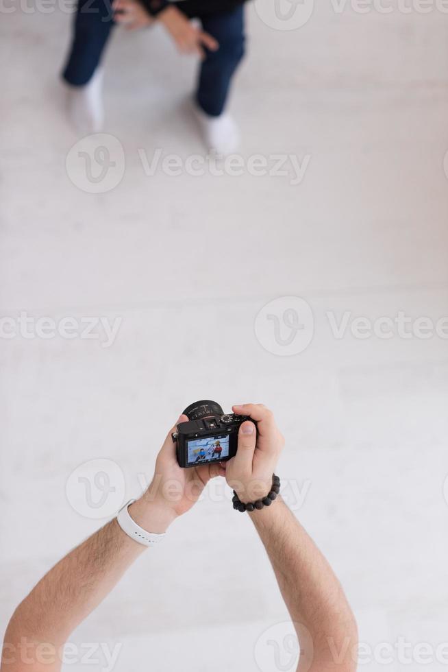 sesión de fotos con modelo infantil