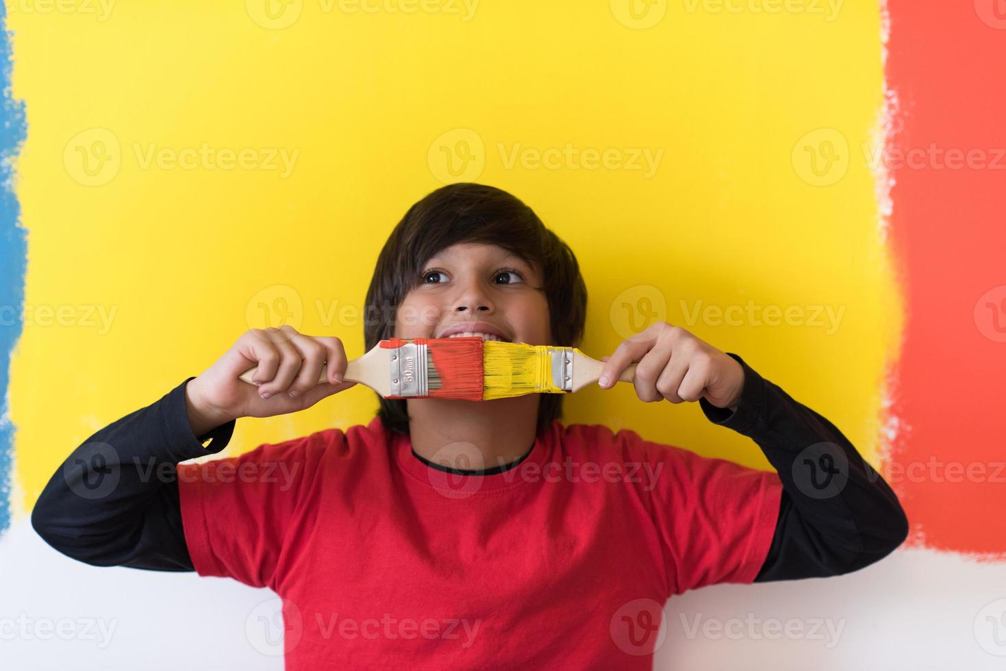 boy painter portrait photo