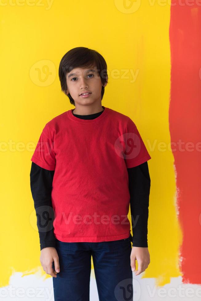 Portrait of a happy young boy photo