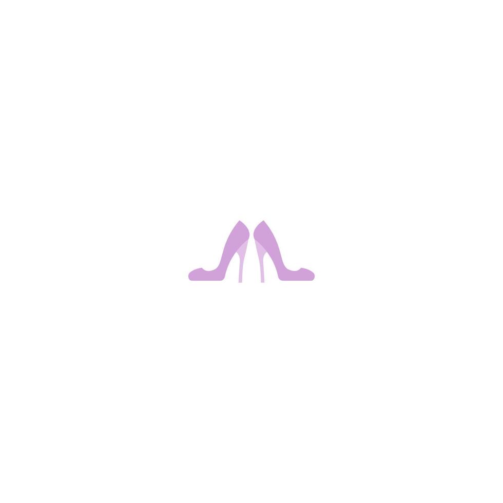 high heels vector logo illustration