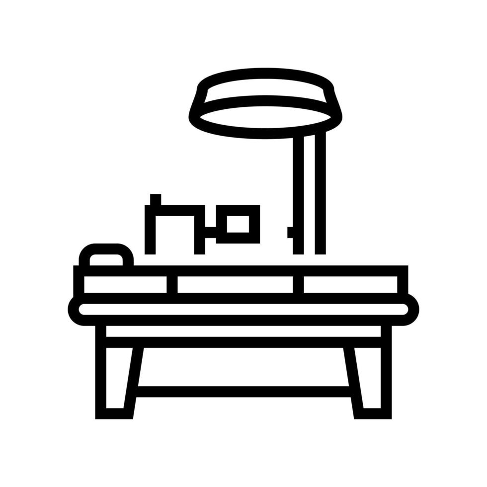 operating table line icon vector illustration