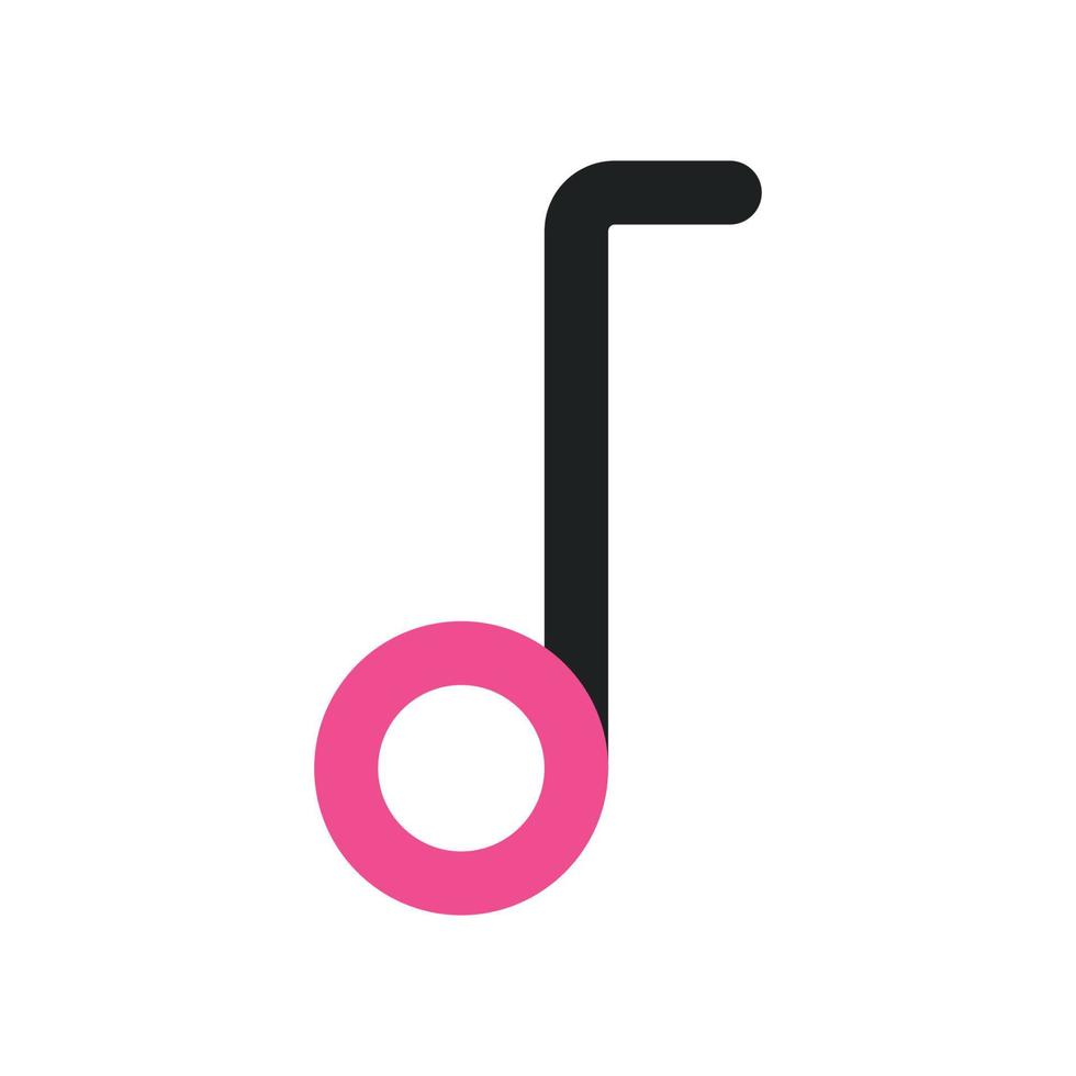 Music Icon with Two Tone vector