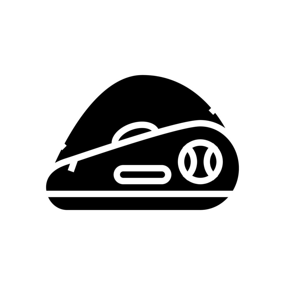 tennis bag glyph icon vector illustration