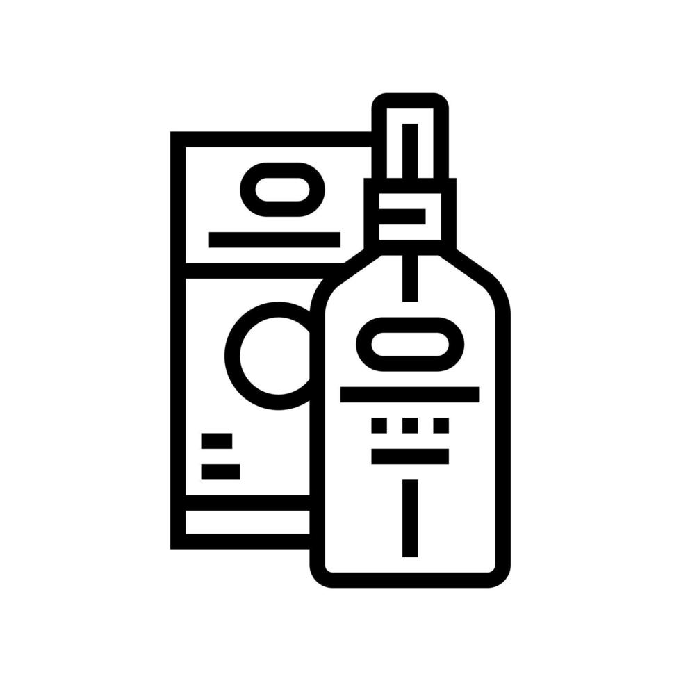 essential oil line icon vector illustration