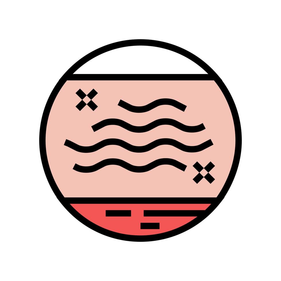 dry skin color icon vector illustration